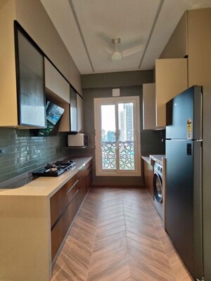 Kitchen in 2 BHK Apartment at Marathon Monte South, Byculla West – for Rent
