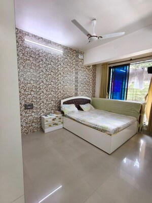 Bedroom in 2 BHK Apartment at Aurum House, T.T.C. Industrial Area – for Rent