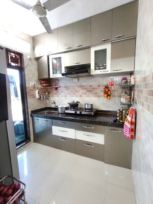 Kitchen in 2 BHK Apartment at Aurum House, T.T.C. Industrial Area – for Rent
