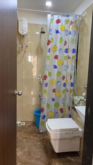 Bathroom in 1 BHK Apartment at Blumen Apartments, Vikhroli West – for Rent
