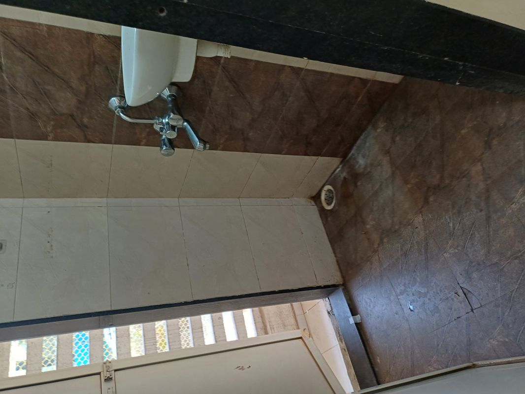 Bathroom in 1 BHK Apartment at Chamunda Residency, Ghansoli – for Rent