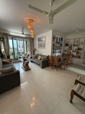 Living Room in 3 BHK Apartment at Raghunath Vihar, Kharghar – for Rent