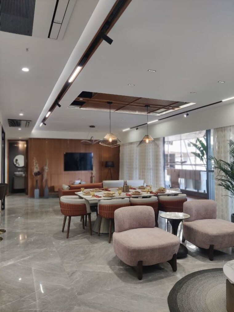 Living Room, samanvay-westbank 4 Bedroom 1882 Sq.Ft. Apartment In Sevasi Vadodara 10637780