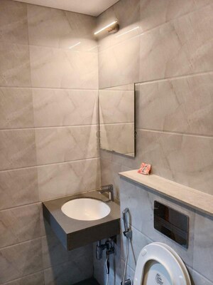 Bathroom in 2.5 BHK Apartment at Lodha Bellagio, Powai – for Rent