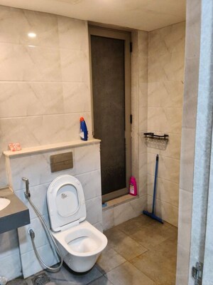 Bathroom in 2.5 BHK Apartment at Lodha Bellagio, Powai – for Rent