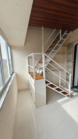 Staircase in 2.5 BHK Penthouse at Hari Om Puram, Aundh – for Rent