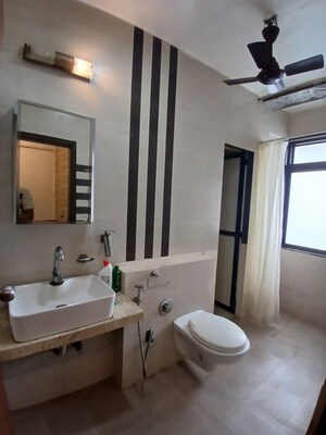 Bathroom in 3 BHK Apartment at Ariisto Ria, Santacruz West – for Rent