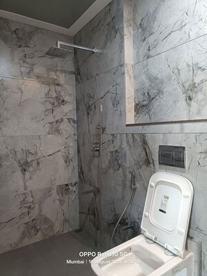 Bathroom in 3 BHK Apartment at Shivdham CHS Santacruz, Santacruz West – for Rent