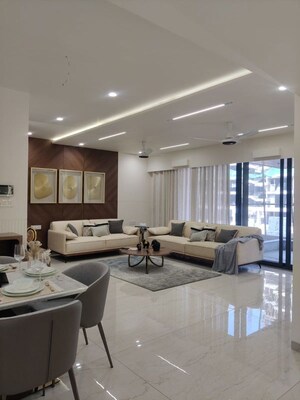 Living Room in 4 BHK Apartment at Samanvay Westbank, Sevasi – for Sale