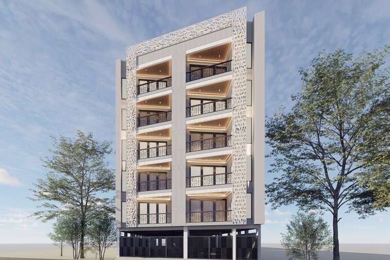 Exterior View, chattarpur 4 Bedroom 1600 Sq.Ft. Builder Floor In Chattarpur Delhi 10637863