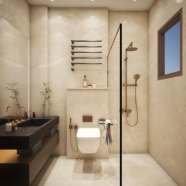 Bathroom, chattarpur 4 Bedroom 1600 Sq.Ft. Builder Floor In Chattarpur Delhi 10637863