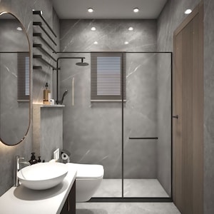 Bathroom in 4 BHK Builder Floor at Chattarpur – for Sale