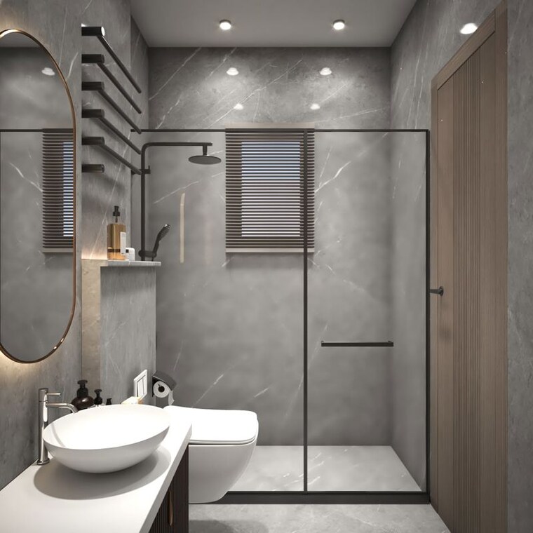 Bathroom, chattarpur 4 Bedroom 1600 Sq.Ft. Builder Floor In Chattarpur Delhi 10637863