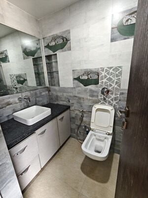 Bathroom in 3 BHK Apartment at Hiranandani Gardens Glen Height, Powai – for Rent