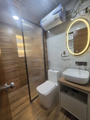 Bathroom in 2 BHK Apartment at Ashirwad Celestino, Dhanori – for Rent