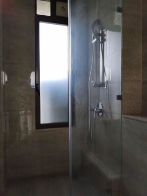 Bathroom in 3 BHK Apartment at Adani Ten BKC, Bandra East – for Rent