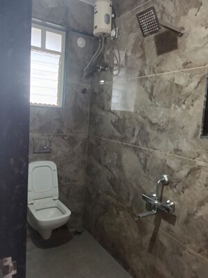 Bathroom in 2 BHK Apartment at Lambodar Vasant Ganesh Vishwa, Bavdhan – for Rent