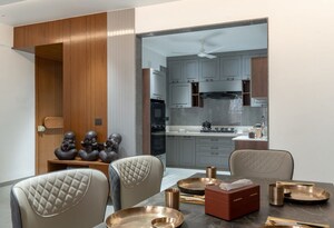 Dining area in 3 BHK Apartment at Nagda Rajmani Residency, Sevasi – for Sale