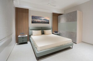 Bedroom in 3 BHK Apartment at Nagda Rajmani Residency, Sevasi – for Sale