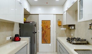 Kitchen in 3 BHK Apartment at Adani Ten BKC, Bandra East – for Rent