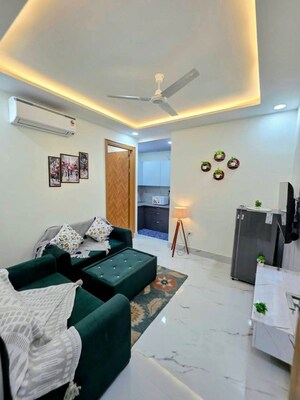Living Room in 1 BHK Apartment at Saket – for Rent
