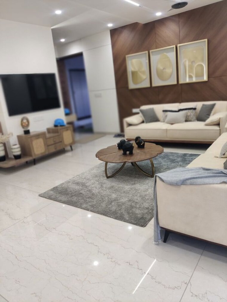 Living Room, samanvay-westbank 4 Bedroom 2667 Sq.Ft. Apartment In Sevasi Vadodara 10637891
