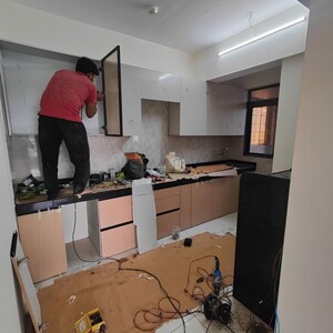 Kitchen in 2 BHK Apartment at Chandak 34 Park Estate, Goregaon West – for Rent