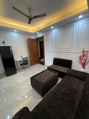 Living Room in 1 BHK Apartment at Freedom Fighters Enclave – for Rent