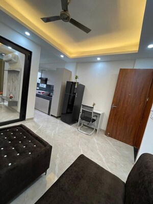 Living Room in 1 BHK Apartment at Freedom Fighters Enclave – for Rent