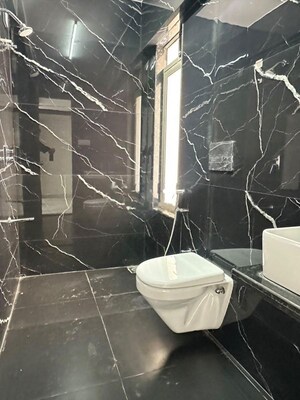 Bathroom in 3 BHK Apartment at Hum Solaris, Kandivali West – for Rent