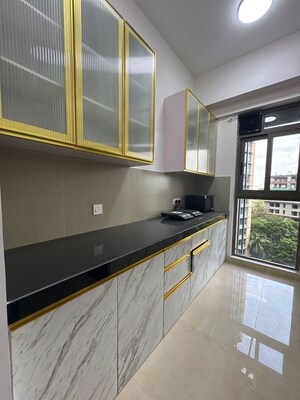 Kitchen in 2 BHK Apartment at Adani Ten BKC, Bandra East – for Rent