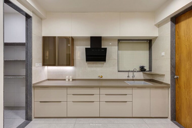 Kitchen, dhanani-towers 4 Bedroom 2500 Sq.Ft. Apartment In Sevasi Vadodara 10638254