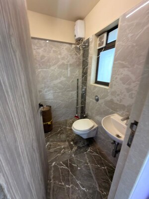 Bathroom in 1 BHK Apartment at Adityaraj Breeze, Vikhroli East – for Rent