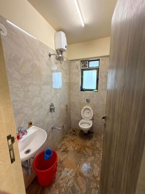 Bathroom in 1 BHK Apartment at Adityaraj Breeze, Vikhroli East – for Rent
