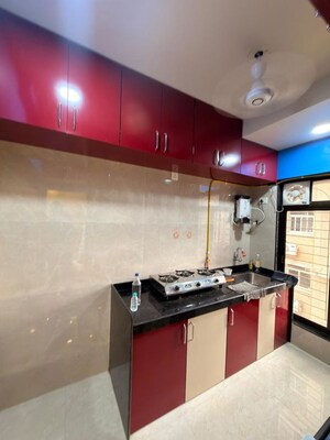 Kitchen in 1 BHK Apartment at Adityaraj Breeze, Vikhroli East – for Rent