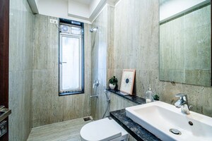 Bathroom in 2.5 BHK Apartment at Runwal Elegante, Andheri West – for Sale