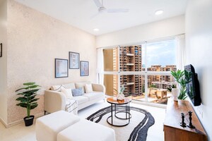 Living Room in 2.5 BHK Apartment at Runwal Elegante, Andheri West – for Sale