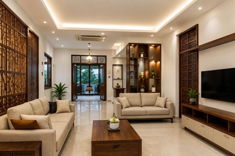 Living Room, koorkenchery 3 Bedroom 3000 Sq.Ft. Villa In Koorkenchery Thrissur 10638373