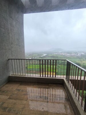 Balcony in 3.5 BHK Apartment at Shapoorji Pallonji Sensorium, Hinjewadi – for Rent