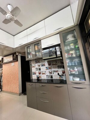 Kitchen in 2 BHK Apartment at Haware Estate, Kasarvadavali – for Rent