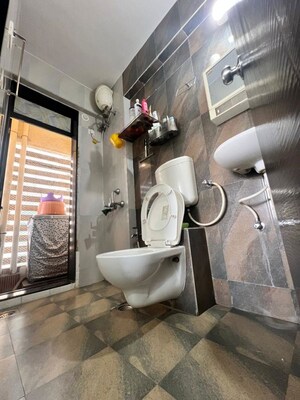 Bathroom in 2 BHK Apartment at Haware Estate, Kasarvadavali – for Rent
