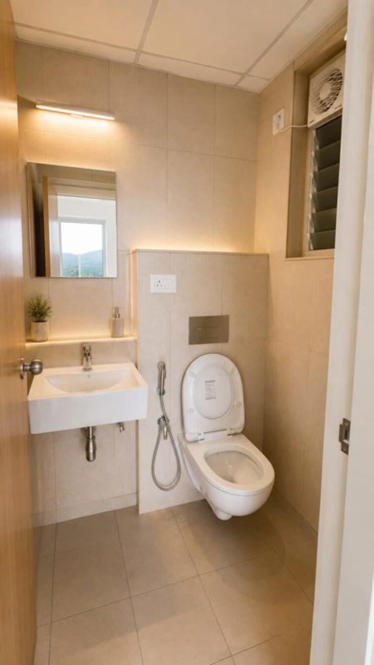 Bathroom, godrej-emerald 3 Bedroom 1010 Sq.Ft. Apartment In Ghodbunder Road Thane 10638568
