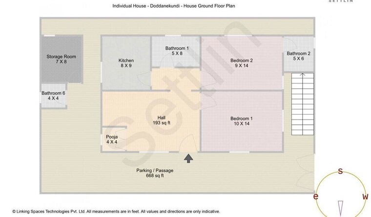 Map Location, doddanekkundi 5 Bedroom 3500 Sq.Ft. Independent House In Doddanekkundi Bangalore 10638544