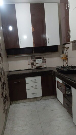Kitchen in 2 BHK Builder Floor at Malviya Nagar – for Rent