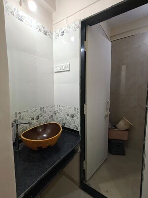 Bathroom in 3 BHK Apartment at Om Shiv Srushti, Pashan – for Rent