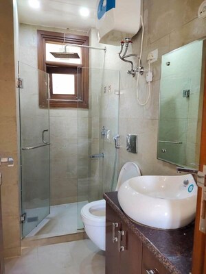 Bathroom in 3 BHK Builder Floor at Chittaranjan Park – for Sale