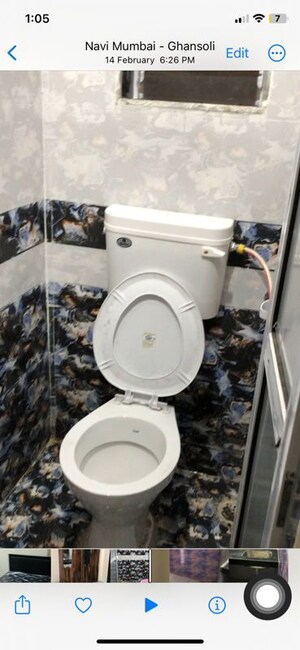 Bathroom in  Pg at Rabale – for Rent