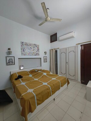 Bedroom in 3 BHK Builder Floor at Greater Kailash – for Rent