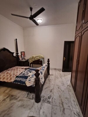 Bedroom in 4 BHK Builder Floor at Panchsheel Park – for Rent