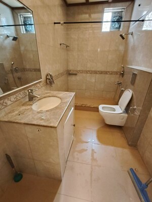 Bathroom in 4 BHK Builder Floor at Panchsheel Park – for Rent